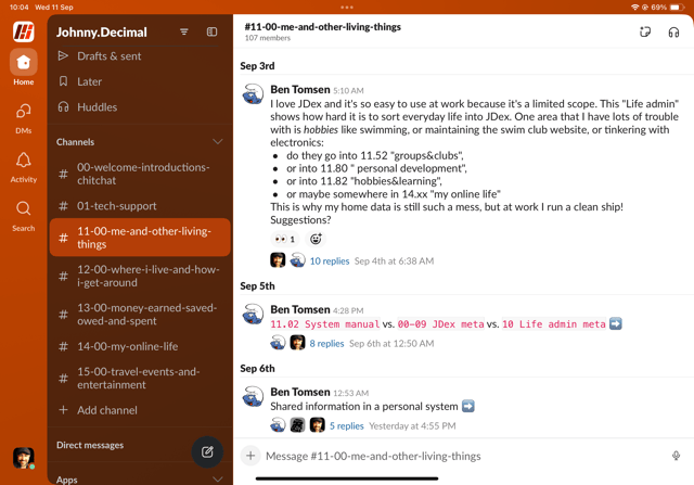 Screenshot of Slack. Meh.